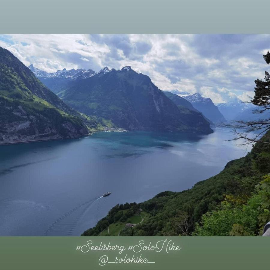 Schoene Ferienwohnung In Traumlage Fewo Solohike Seelisberg Exteriér fotografie