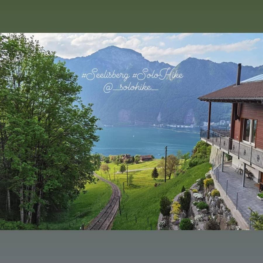 Schoene Ferienwohnung In Traumlage Fewo Solohike Seelisberg Exteriér fotografie